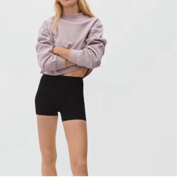 NWT EVERLANE Perform Short Biker Short Black Small - Picture 2 of 3